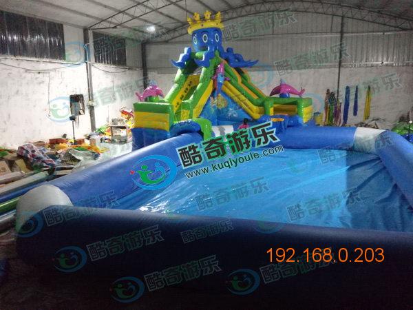 青海大型水上漂浮玩具 气垫游泳池