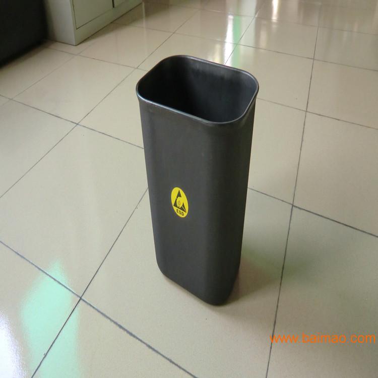 防静电8升不带盖方形垃圾桶|ESD垃圾箱。
