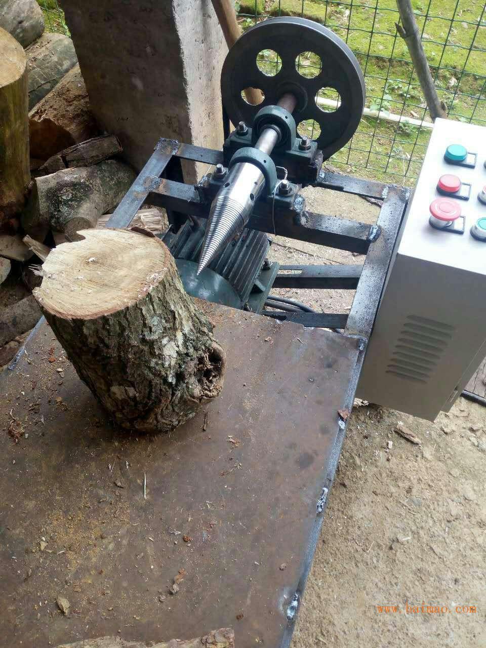 劈柴机分裂钻头，小型劈木头**