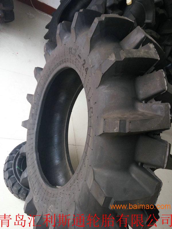 厂家供应11.2-24水田高花拖拉机农用机械轮胎