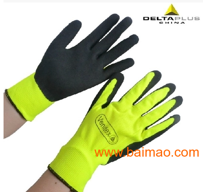 代尔塔201733 防护手套 乳胶涂层无缝针织手套