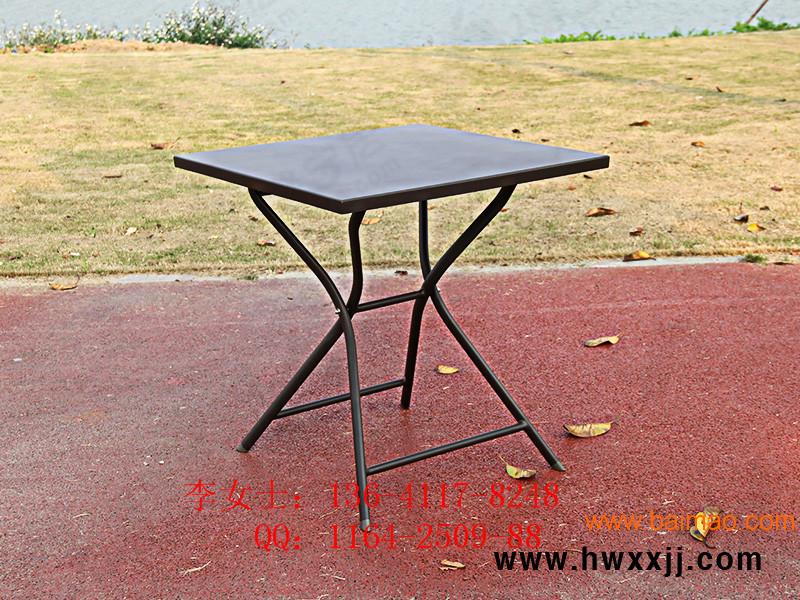 餐饮咖啡铝板折叠桌椅；厂家直销