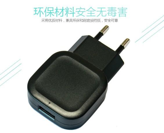 5V2.1A单口手机充电器头欧规USB适配器厂家