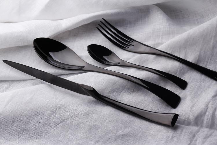 加厚刀叉勺三件套 家用牛排刀叉两件套 欧式创意不锈