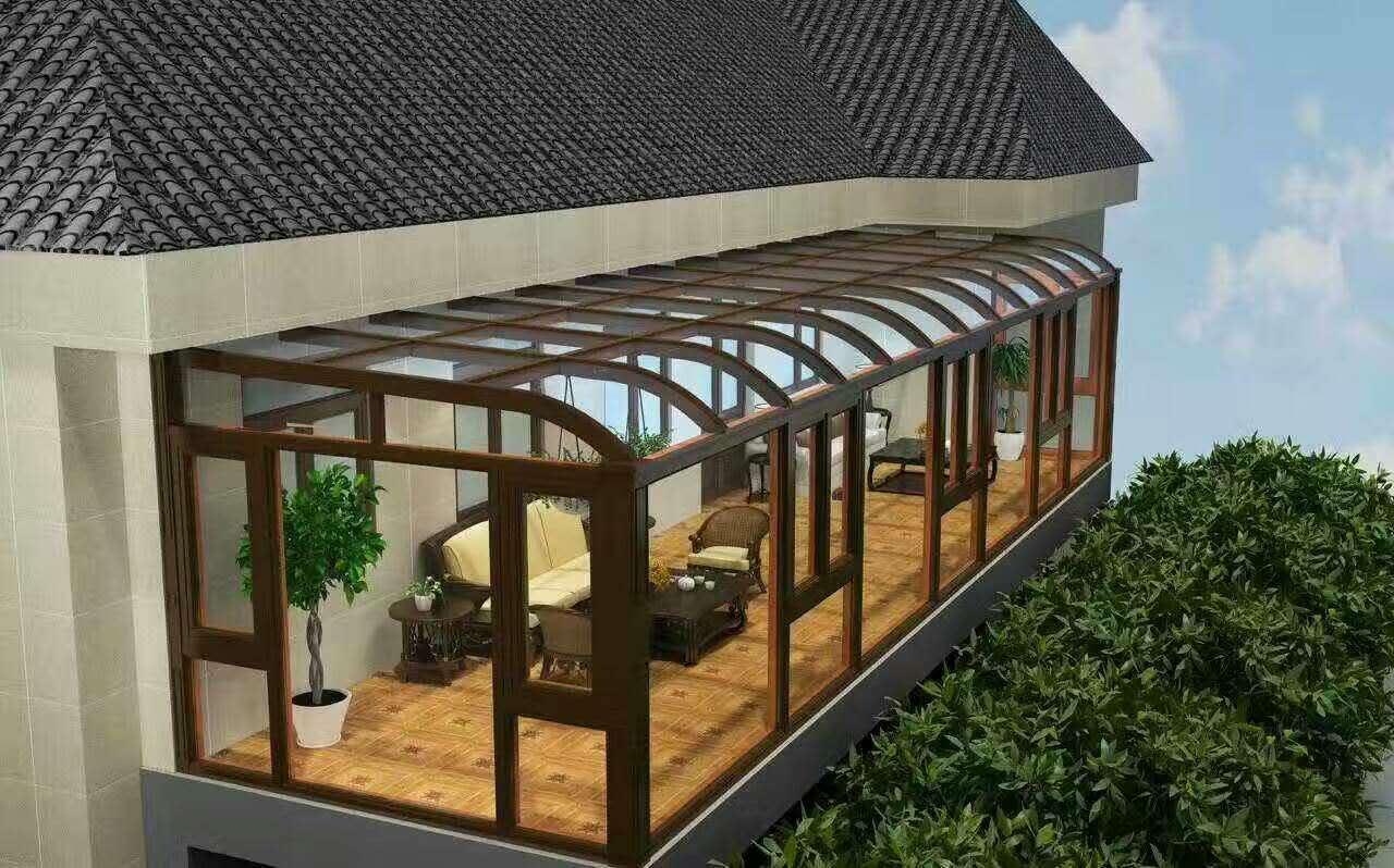 贝科利尔**设计阳光房铝木复合阳光房