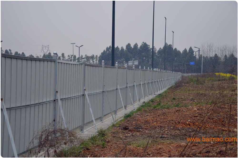 四川成都厂家直销pvc施工围挡围栏隔离栏彩钢围挡板