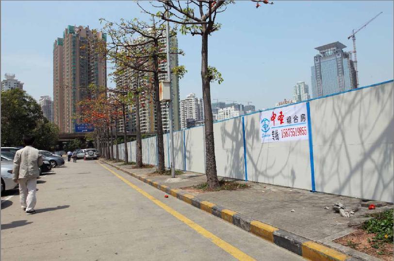 深圳彩钢活动围墙、深圳彩钢活动围档、道路护栏，安装销售