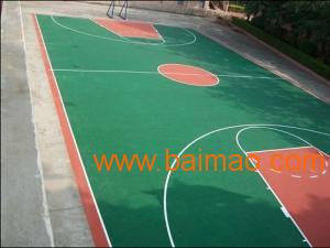 重庆篮球场地坪、运动场地坪漆施工