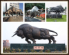 开拓牛雕塑  铜牛  动物雕塑 铜狮