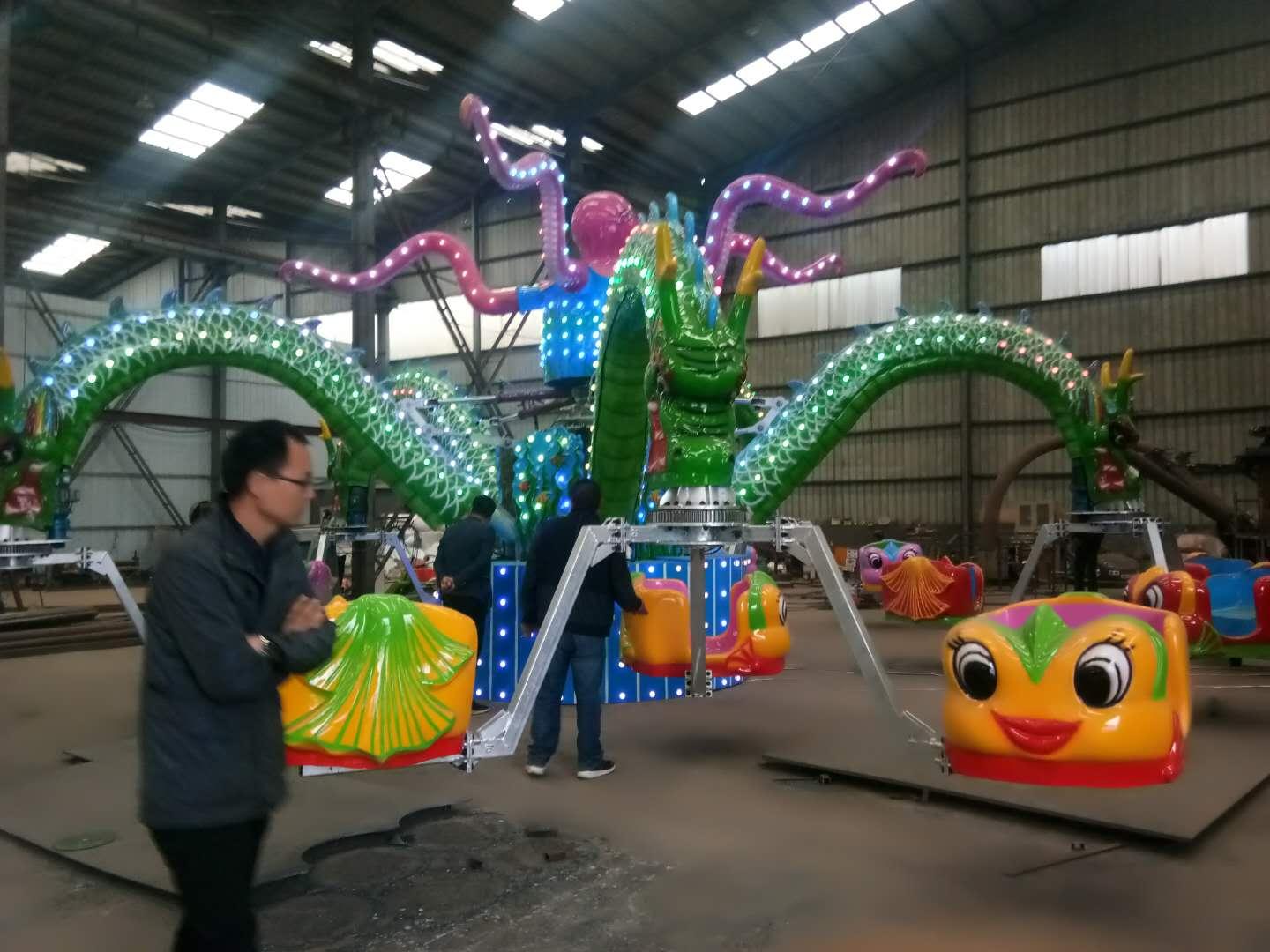 郑州厂家长期供应公园游乐设备 旋转大章鱼游乐设备