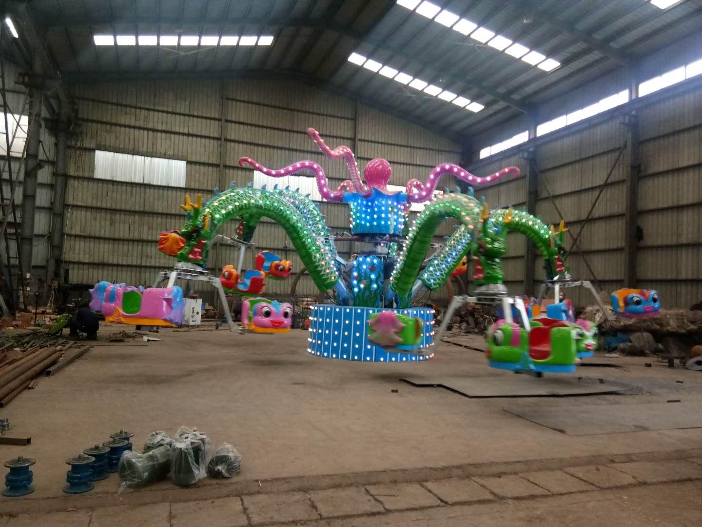 郑州厂家长期供应公园游乐设备 旋转大章鱼游乐设备