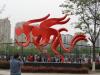 九江 烤漆抽象人物雕塑 公园绿地景观雕塑