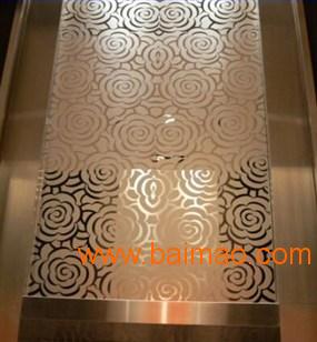 云南不锈钢拉丝古铜装饰板,304镜面电梯轿厢装饰板