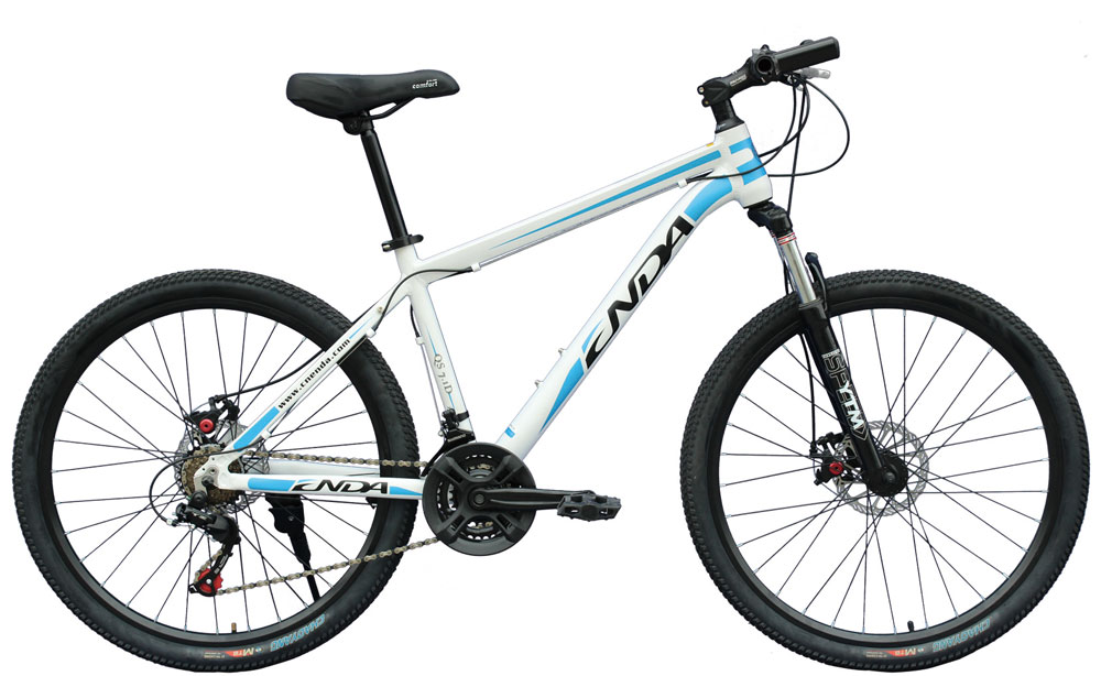 恩达自行车21速铝合金双碟刹山地自行车qs71d