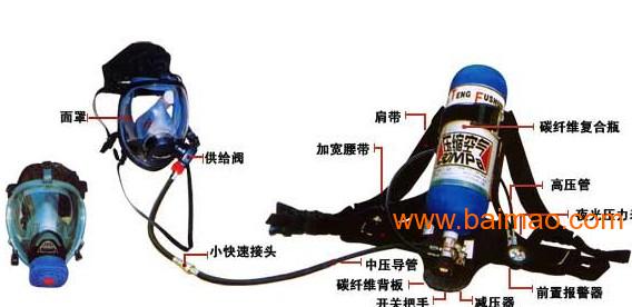 供应空气呼吸器RHZKF 碳纤维瓶空气呼吸器