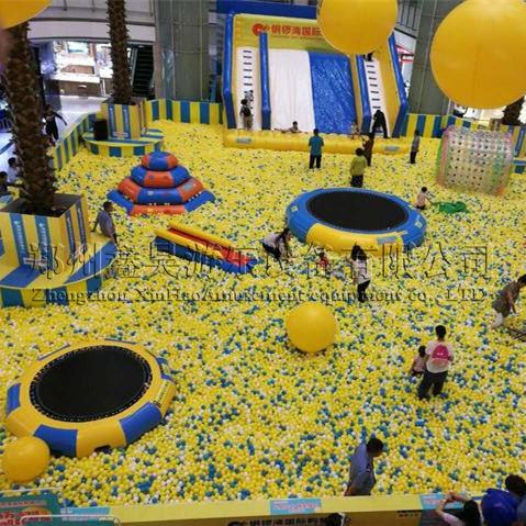 大型百万海洋球池嘉年华滑梯蹦床充气玩具儿童乐园批发