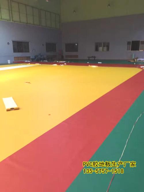 广西南宁PVC胶地板篮球场室内运动场**用**防滑