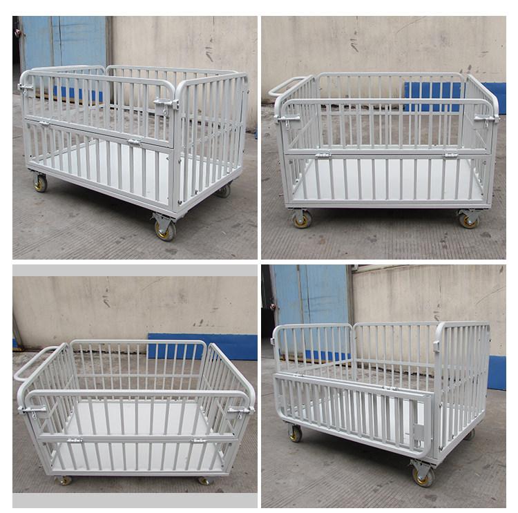 服装工厂车间布料周转搬运车 网筐车 裁片车 半成品