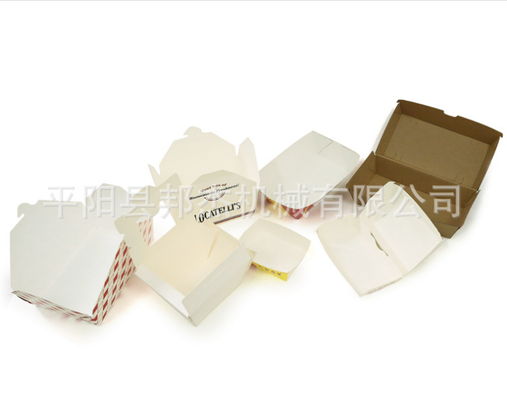 供应汉堡纸盒成型机打包快餐盒薯条盒机立体纸盒机