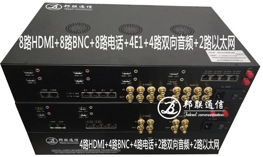2路双向HDMI2路模拟视频多业务光端机