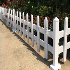 河北昊龙护栏PVC塑钢**园林小区花园绿化带护栏