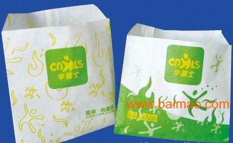 供应汉堡纸袋，深圳哪有卖汉堡纸袋，深圳市淋膜纸袋厂