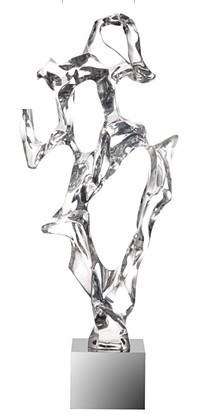 透明水晶摆件雕塑工艺品 铂晶雕塑