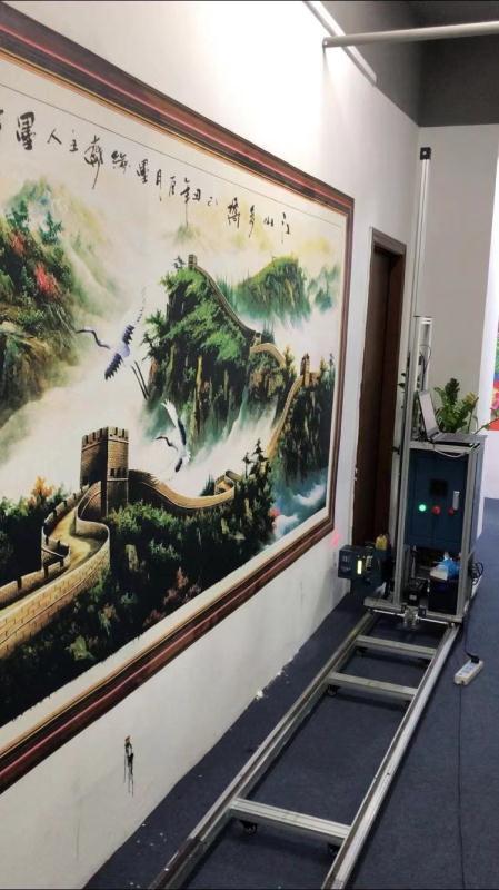 深圳合众智能3D绘画机背景墙装修户外围墙打印机