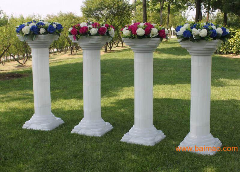 北京钛**柱罗马花柱剪彩花柱白色花柱彩灯花柱租赁厂家/批发/供应商