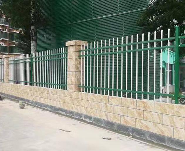 东莞围墙栏杆图纸 锌钢护栏海马花 组装式栅栏安装