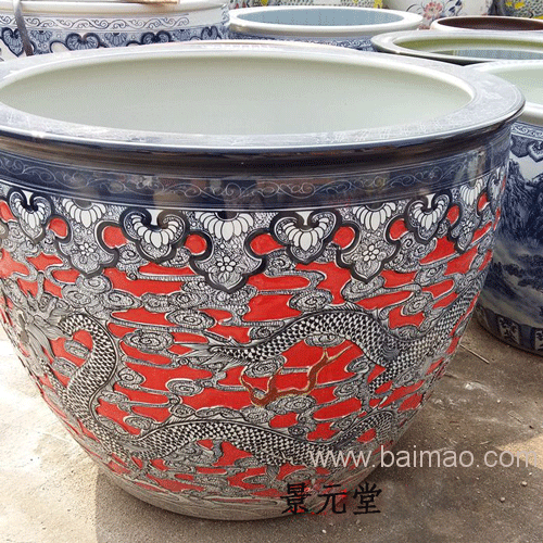 陶瓷米缸米桶带盖面缸储物罐**坛发酵缸水缸50斤