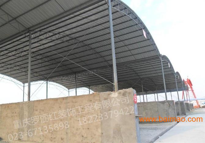 重庆大型钢结构雨棚、钢结构玻璃雨棚 钢结构挡雨棚