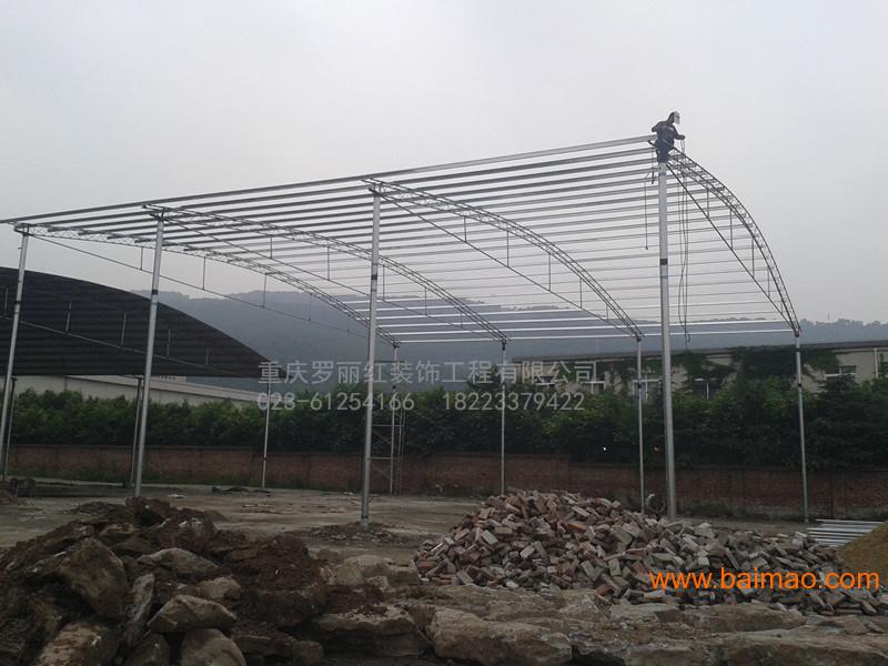 重庆大型钢结构雨棚、钢结构玻璃雨棚 钢结构挡雨棚