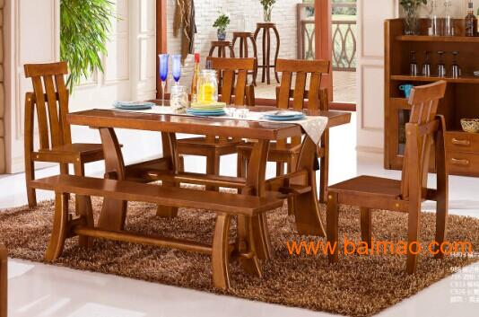 实木餐台 实木餐椅 实木餐厅家具