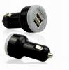 厂家供应CE/FCC认证2.1A双USB车载充电器