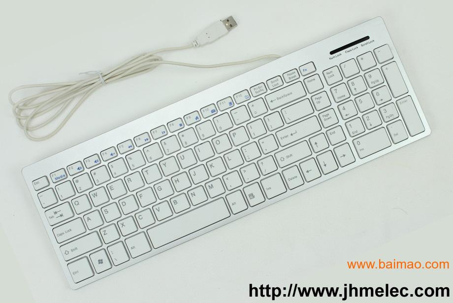 金弘美JHM-1280L有线键盘超薄键盘
