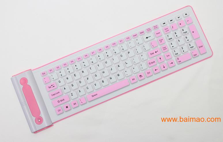 金弘美JHM-107G无线键盘硅胶键盘防水键盘