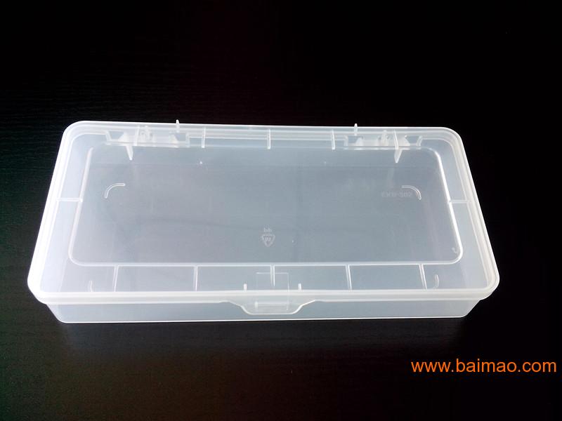 半透明白色 单格空盒 PP工具盒零件盒