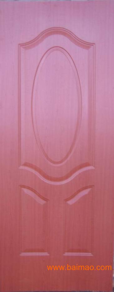贴天然木皮模压门板 红胡桃木皮门板