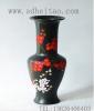 彩陶梅花瓶，正宗龙山黑陶，三彩梅花，彩陶工艺品