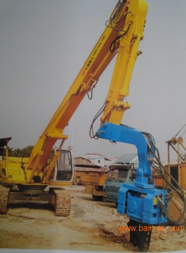 浙江温州挖掘机12米打桩臂供应商、挖掘机加长臂厂家