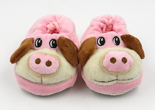 爱婴童卡通猪猪中帮超柔婴儿学步鞋