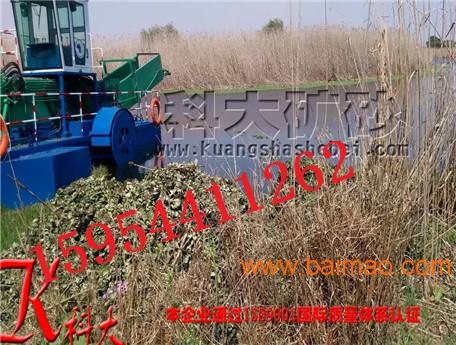 湖南萍乡水草打捞机械 小型割草船图片