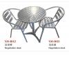 厂家大量生产2015广交会**用铝合金咨询桌及折叠椅