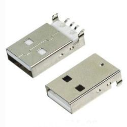 USB插座 A公180度贴片式