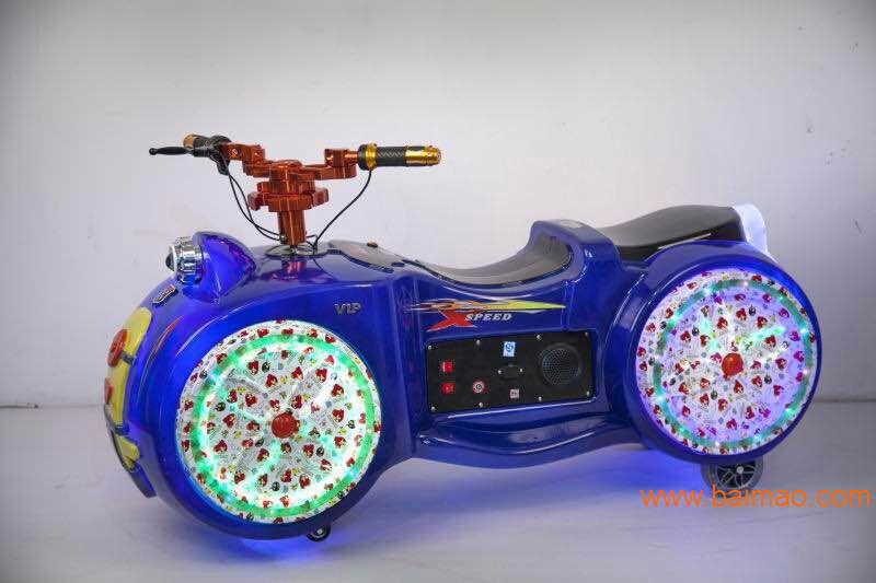 新款太子摩托车 电瓶游乐车 双人儿童游乐电动车