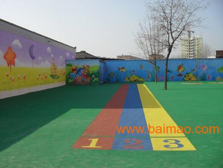 南充幼儿园室外EPDM塑胶运动跑道/篮球场施工
