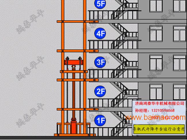 安徽合肥垂直式升降货梯 导轨式升降机