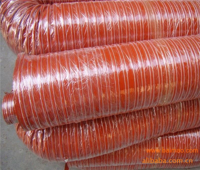 红色矽胶玻璃纤维布管