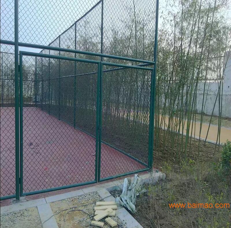 4米高球场钢丝围网焊接防护网橡胶跑道绿色围栏网